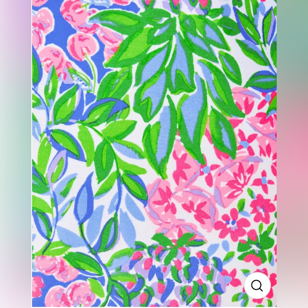 Lilly Pulitzer Pink Green Floral Skort - Picture 5 of 5